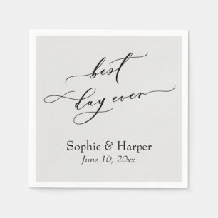 Eenvoudig Luxe Script Lettertype Beste Dag Ooit Li Servet