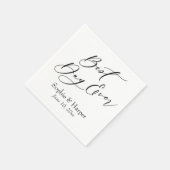 Eenvoudig Luxe Script Lettertype Beste Dag Ooit Servet (Hoek)