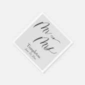 Eenvoudig Luxe Script Lettertype Mijnheer & Mevrou Servet (Hoek)