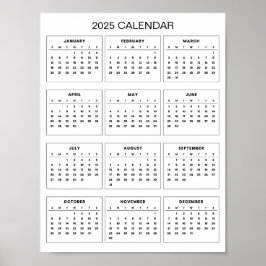 Eenvoudig maar Elegant 2025 Agenda | Poster
