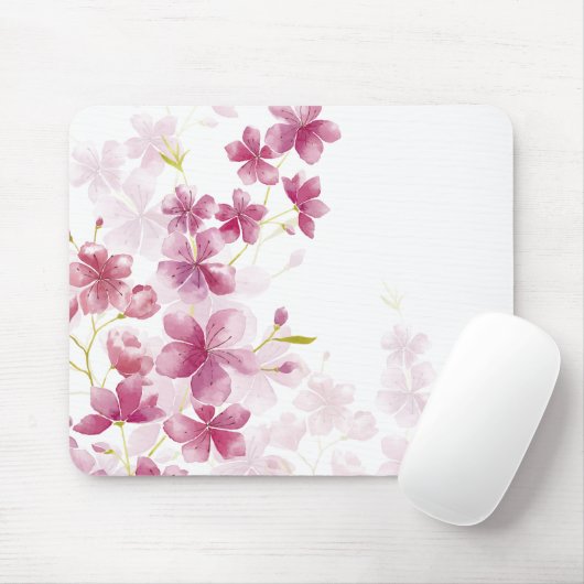 Eenvoudig maar Elegant Cherry Blossom | Mousepad Muismat (Met muis)