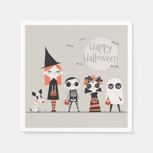 Eenvoudig maar elegant Halloween | Servet (Voorkant)