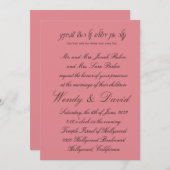 Eenvoudig maar elegant kaart (Voorkant / Achterkant)