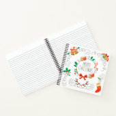 Eenvoudig maar elegant kerstdecorreepboek notitieboek (Binnen)