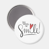 Eenvoudig maar , je maakt me glimlachen | Magneet (Voorkant / Achterkant)