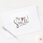 Eenvoudig maar laat je me glimlachen Sticker Seal (Envelop)