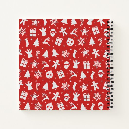 Eenvoudig, maar liefdevol kerstcadeboek notitieboek (Achterkant)