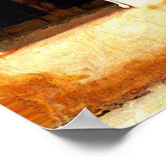 eenvoudig maar mooi huis poster (Hoek)