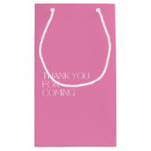 Eenvoudig, maar mooi wit en roze bruiloft klein cadeauzakje (Achterkant)