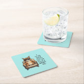 Eenvoudig maar Schattig Cat Theme Paper Onderzette Kartonnen Onderzetters (Insitu)