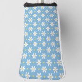 Eenvoudig madeliefjes bloempatroon golfheadcover (Draai 90)