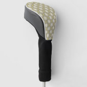 Eenvoudig Madeliefjes Bloempatroon Golfheadcover (Schuin)