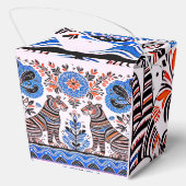 eenvoudig Madhubani-schilderij Bedankdoosjes (Achterkant)