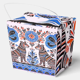 eenvoudig Madhubani-schilderij Bedankdoosjes