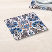 eenvoudig Madhubani-schilderij Kartonnen Onderzetters (Schuin)