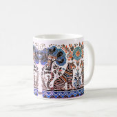 eenvoudig Madhubani-schilderij Koffiemok (Voorkant rechts)