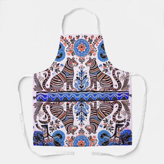 eenvoudig Madhubani-schilderij Schort (Voorkant)