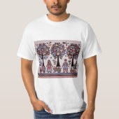 eenvoudig Madhubani-schilderij T-shirt (Voorkant)