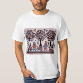 eenvoudig Madhubani-schilderij T-shirt