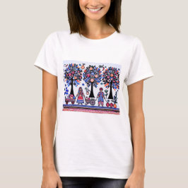 eenvoudig Madhubani-schilderij T-shirt