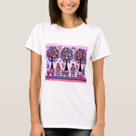 eenvoudig Madhubani-schilderij T-shirt