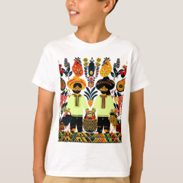 eenvoudig Madhubani-schilderij T-shirt