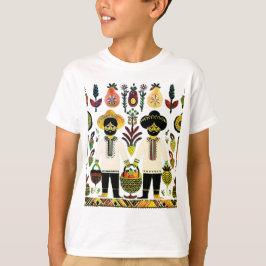 eenvoudig Madhubani-schilderij T-shirt