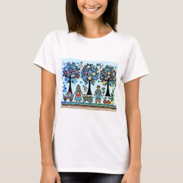 eenvoudig Madhubani-schilderij T-shirt