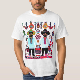 eenvoudig Madhubani-schilderij T-shirt