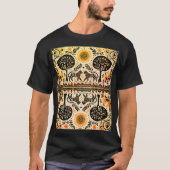 eenvoudig Madhubani-schilderij T-shirt (Voorkant)