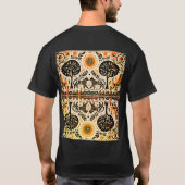 eenvoudig Madhubani-schilderij T-shirt (Achterkant)