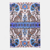 eenvoudig Madhubani-schilderij Theedoek (Verticaal)