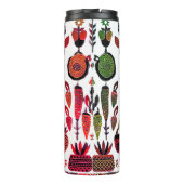 eenvoudig Madhubani-schilderij Thermosbeker (Achterkant)