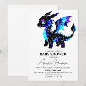 Eenvoudig Magisch Dragon Boy Baby shower Kaart (Voorkant / Achterkant)