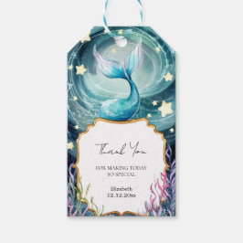 Eenvoudig Magisch Zeemeermin Baby shower Cadeaulabel