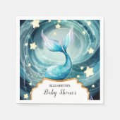 Eenvoudig Magisch Zeemeermin Baby shower Servet (Voorkant)