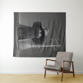 Eenvoudig Magische Heks Kat Wandkleed (In Situ (horizontaal))