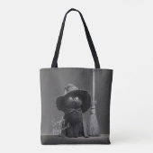 Eenvoudig Magische Heksenkat Tote Bag (Achterkant)