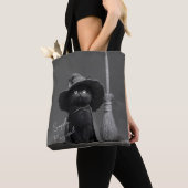 Eenvoudig Magische Heksenkat Tote Bag (Dichtbij)