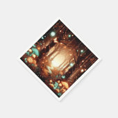 Eenvoudig Majestic Enchanted Forest Baby shower Servet (Hoek)