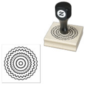 Eenvoudig Mandala Design Rubber Stempel (Gestempeld)