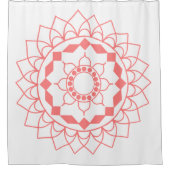 Eenvoudig Mandala Douchegordijn (Voorkant)