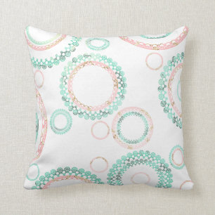 Eenvoudig Mandala Pattern (wit) Kussen