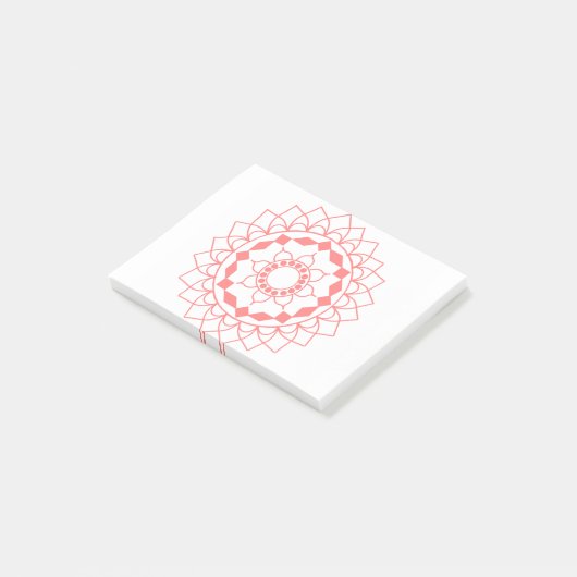 Eenvoudig Mandala Post-it® Notes (Schuin)