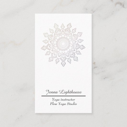 Eenvoudig Mandala Visitekaartje (Voorkant)