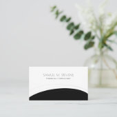 Eenvoudig mannelijk, modern professioneel elegant visitekaartje (Staand voorkant)