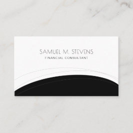 Eenvoudig mannelijk, modern professioneel elegant  visitekaartje