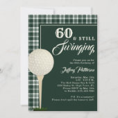 Eenvoudig Mannen Golf Milestone Verjaardagsfeest Kaart (Voorkant)