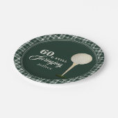 Eenvoudig Mannen Golf Milestone Verjaardagsfeest Papieren Bordje (Gekanteld)