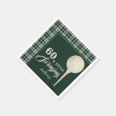 Eenvoudig Mannen Golf Milestone Verjaardagsfeest Servet (Hoek)